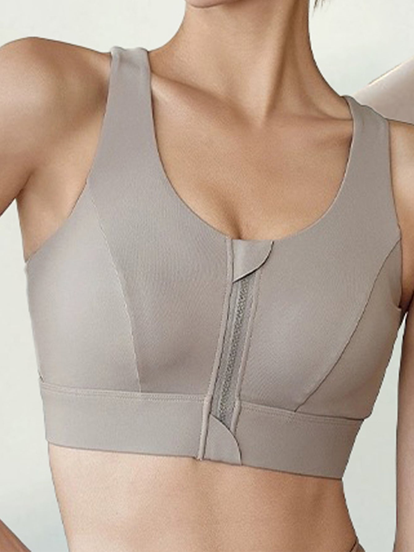 Women's Zipper Bra Yoga Athletic Sleeveless Shirts for Sports Gym Activewear