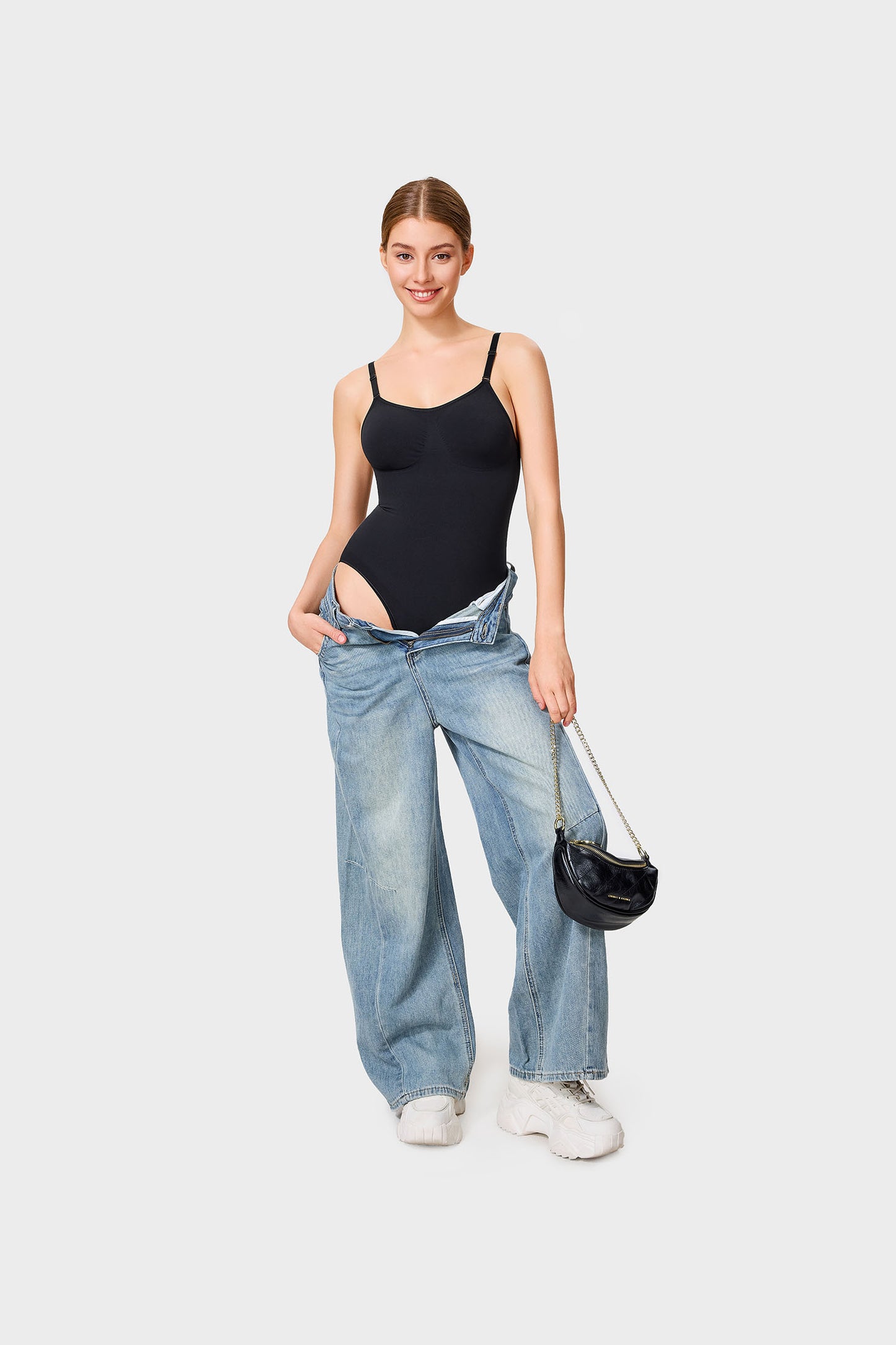 Seamless Sculpt Bodysuit Black