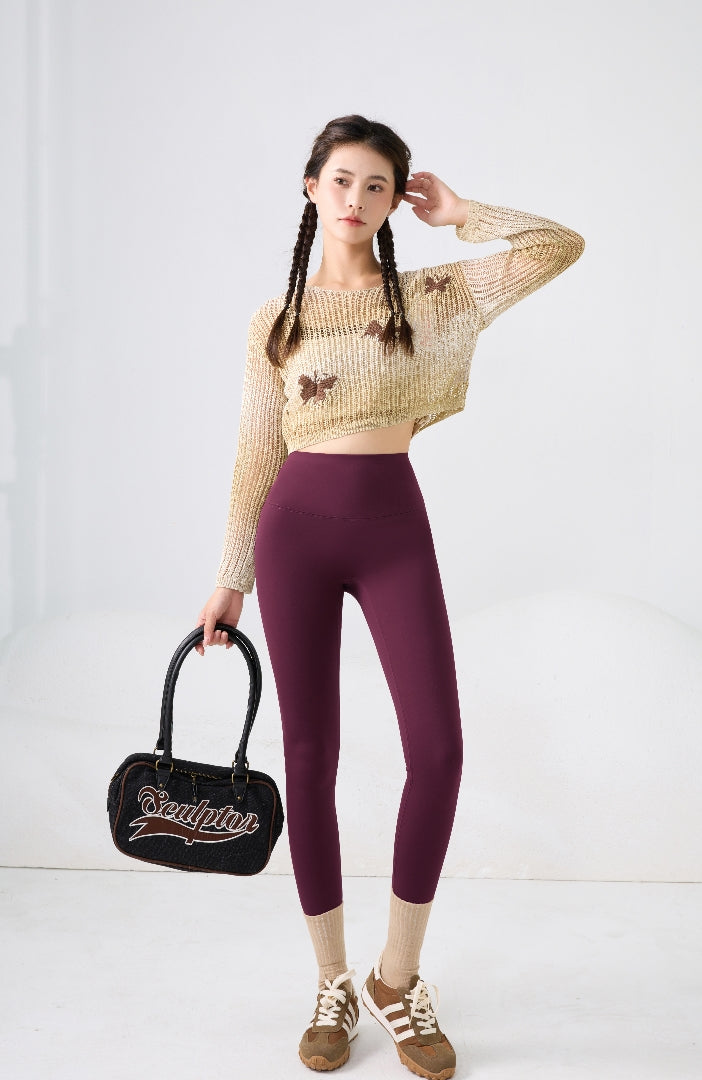 Women's Shark Yoga Leggings high-waisted belly support tights Quick drying breathable bodypants