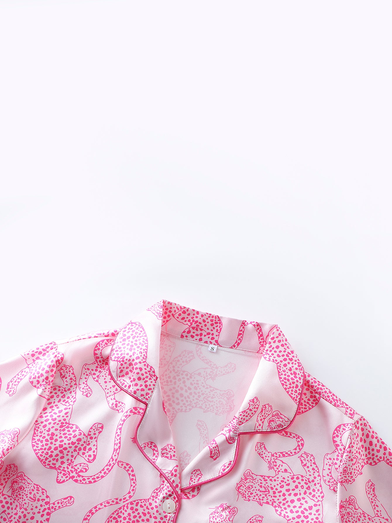 Pink Panther Satin Set (Short Sleeve & Shorts Set)