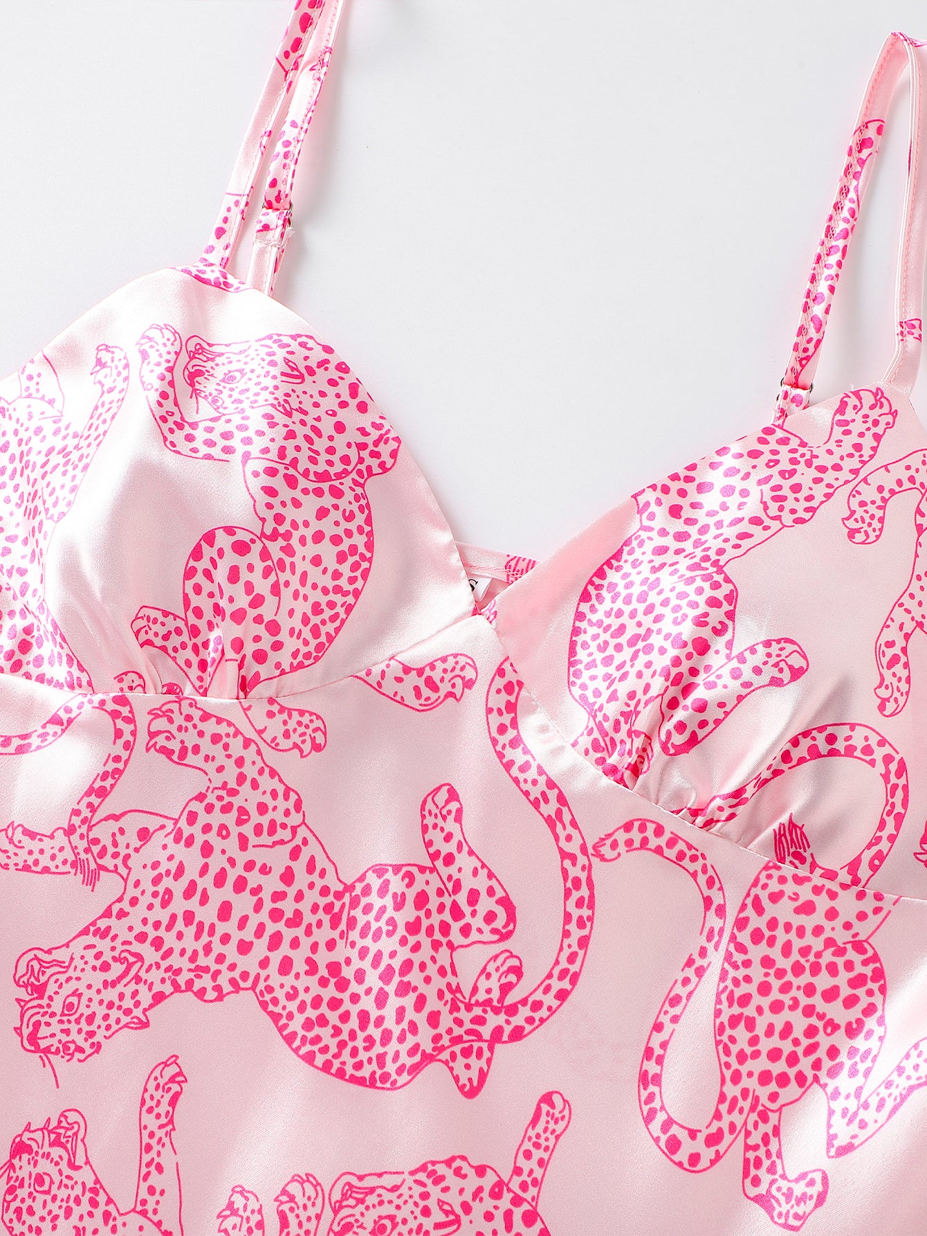 Pink Panther Satin Set (Camisole Nightdress Set)