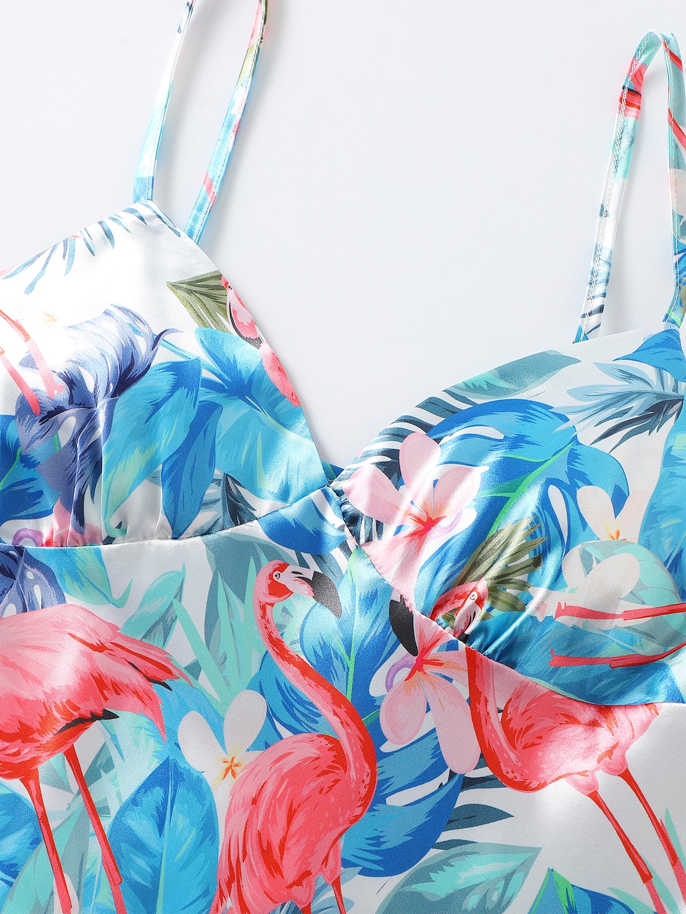 Breeze Bliss Satin Pajama Set (Camisole Nightdress Set)