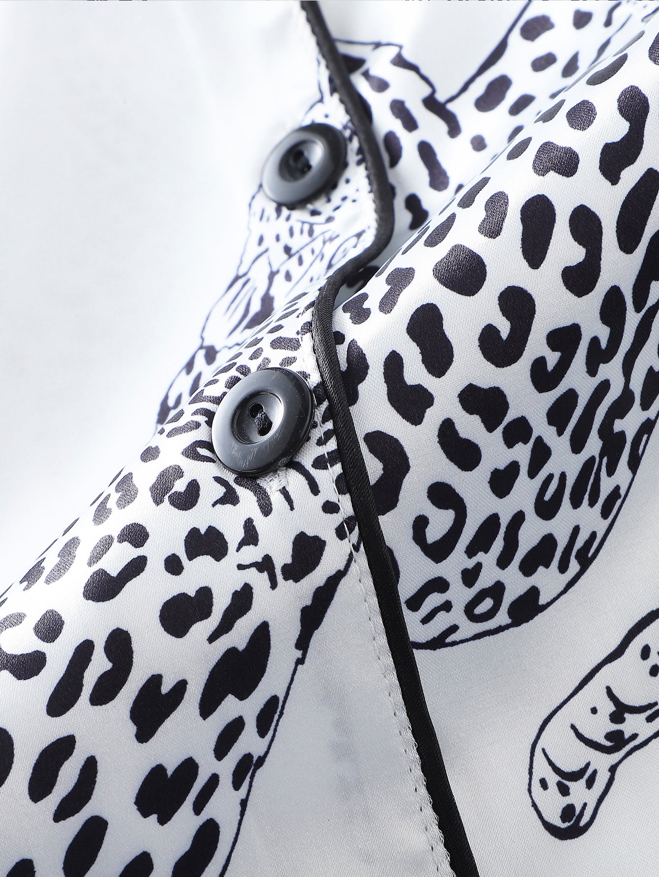 Wild Elegance Satin Set (Short Sleeve & Shorts Set)