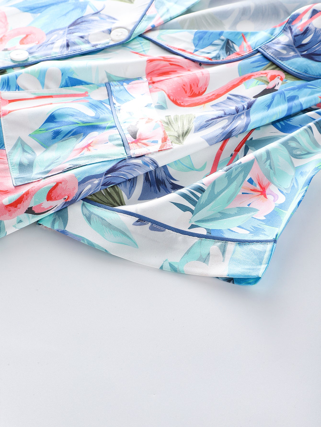 Breeze Bliss Satin Pajama Set (Short Sleeve & Shorts Set)