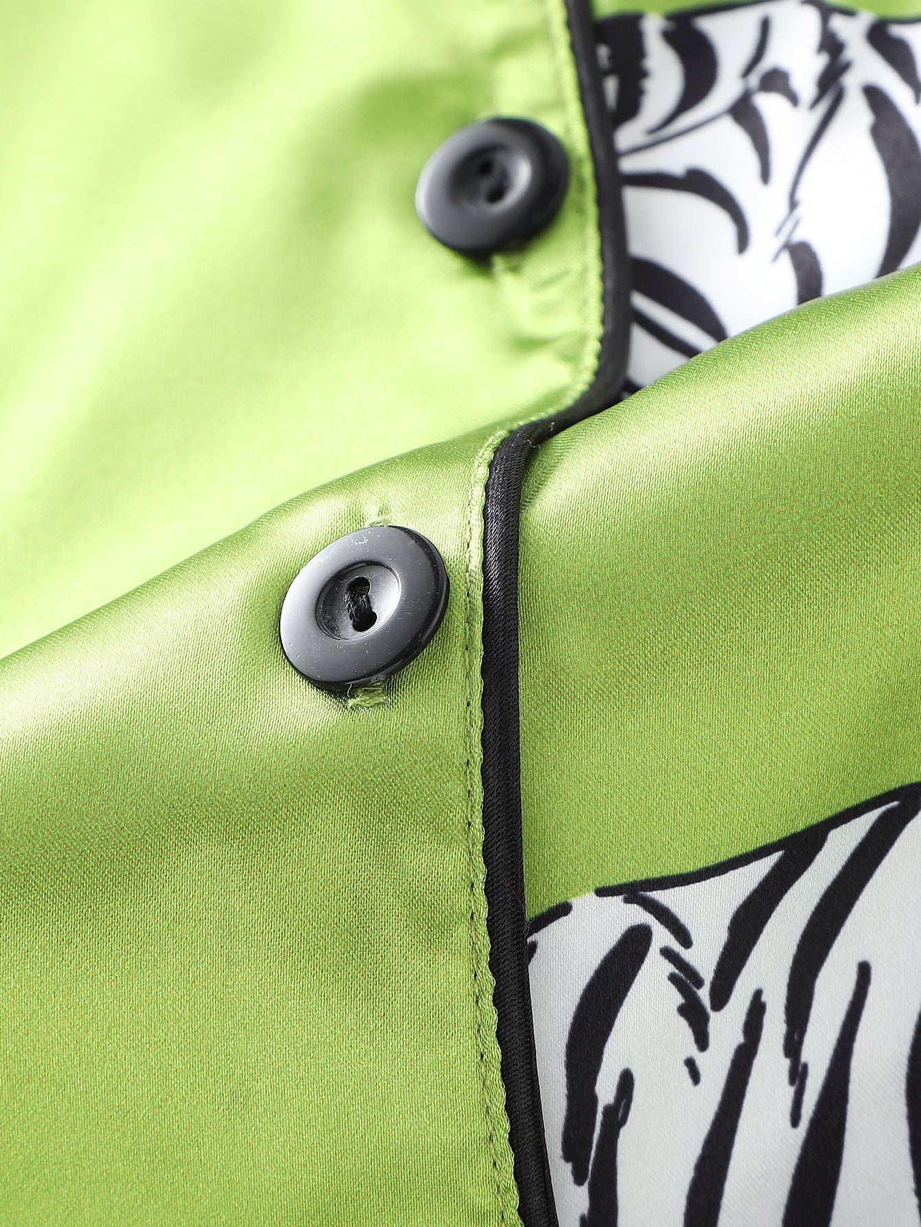 Jungle Majesty Satin Set (Short Sleeve & Shorts Set)