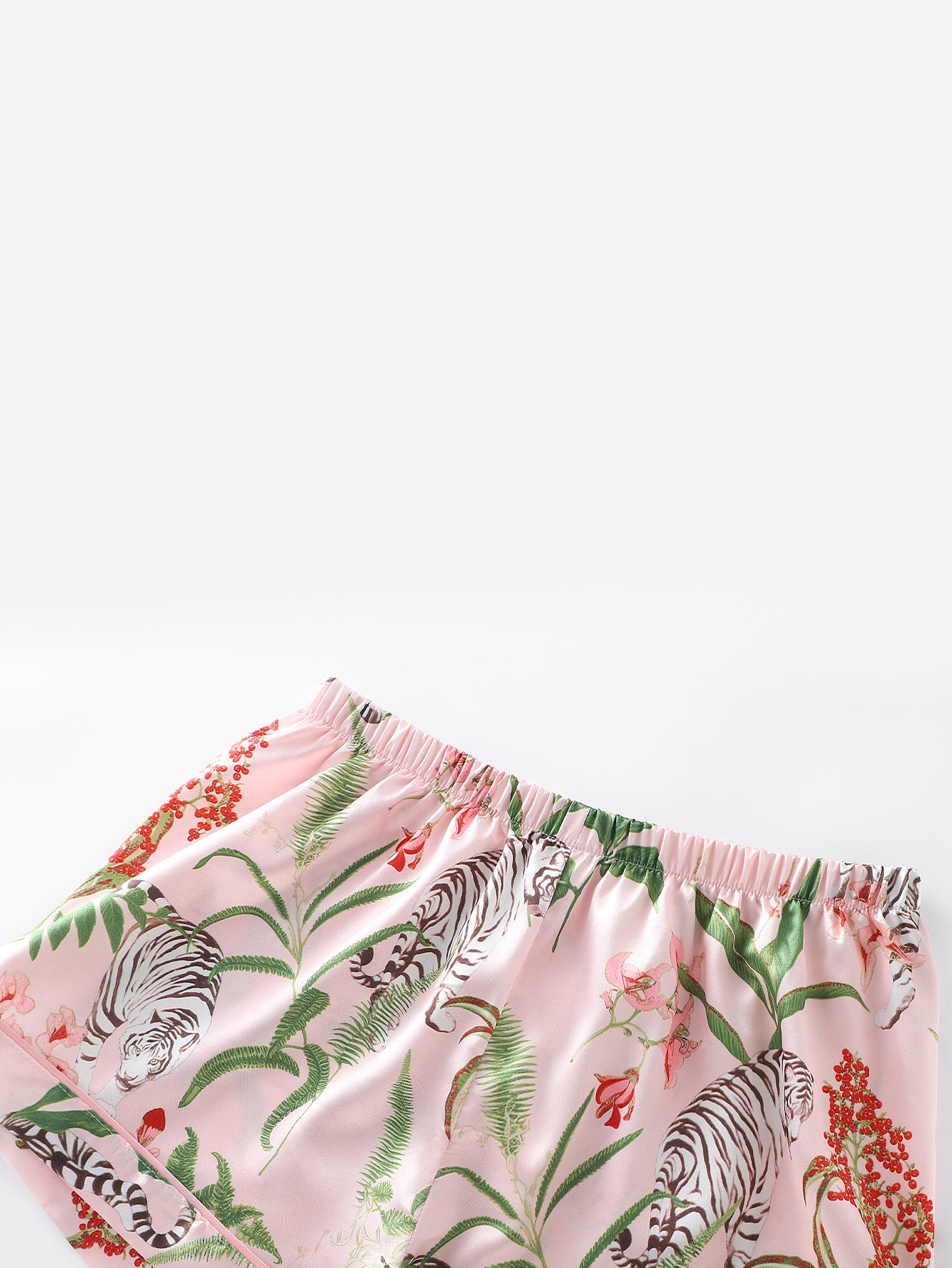 Silk Whisper Satin Pajama Set (Short Sleeve & Shorts Set)