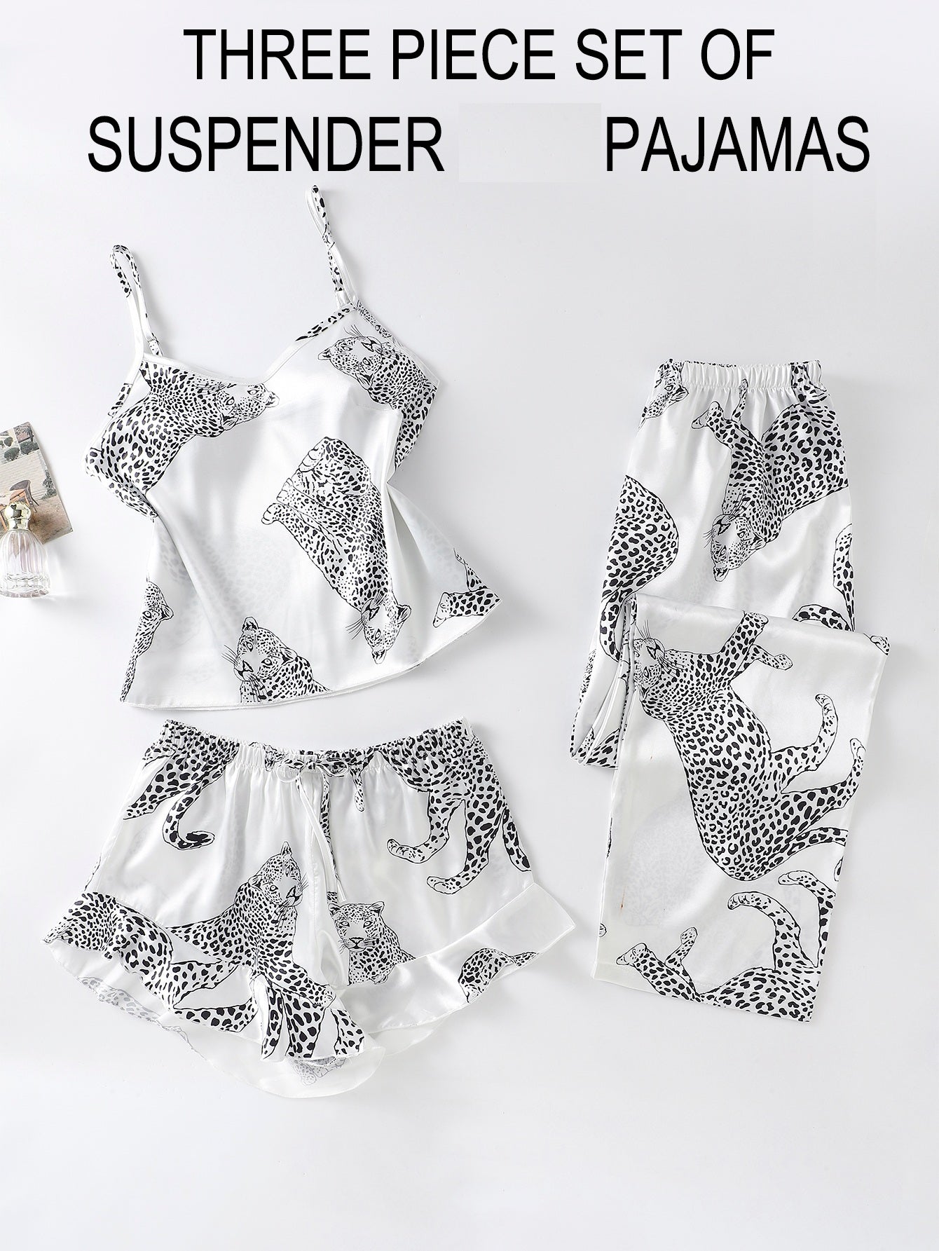 Wild Elegance Satin Set (Three pieces Set)