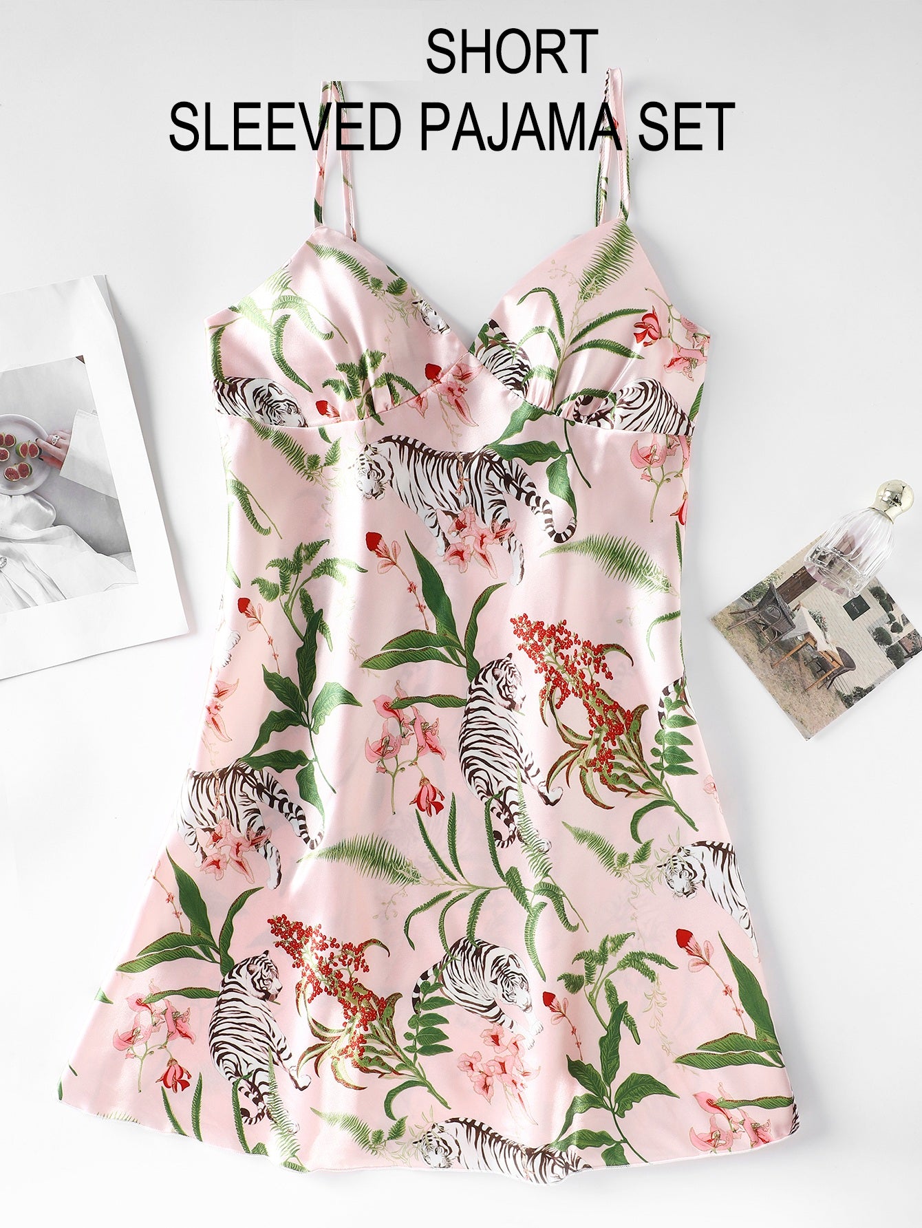 Whisper Satin Pajama Set (Camisole Nightdress Set)